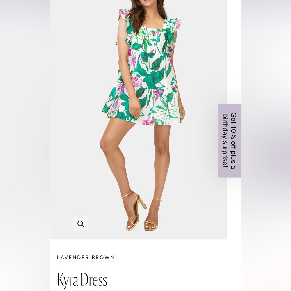 NWT Lavender Brown Kyra Dress size Large